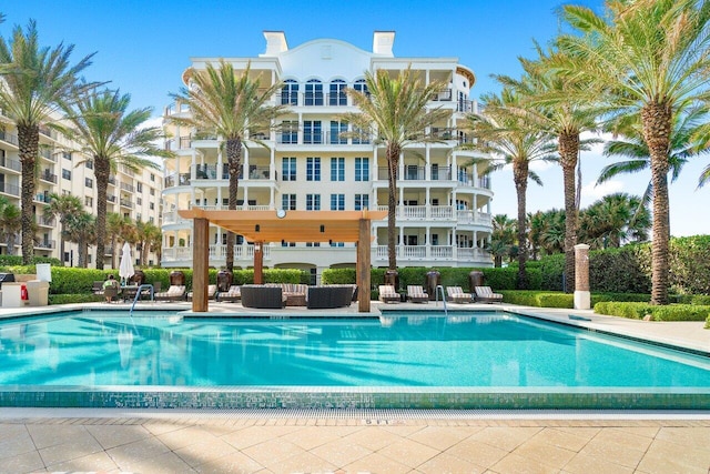 view of community pool