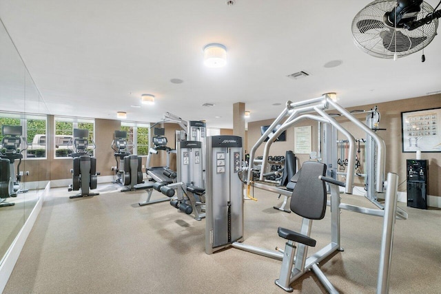 view of gym