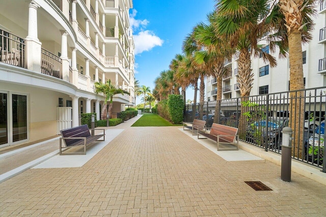 surrounding community featuring fence