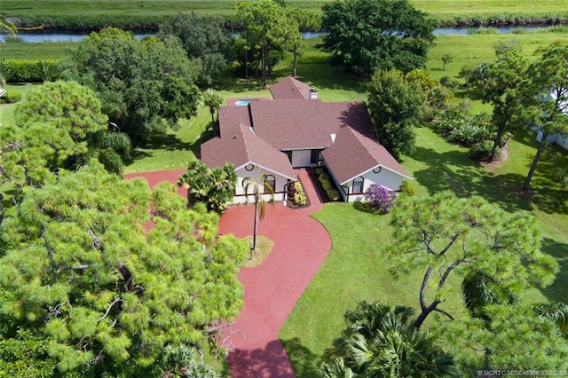 5361 SW Windward Way, Palm City, FL 34990 - view from above of property with a large body of water