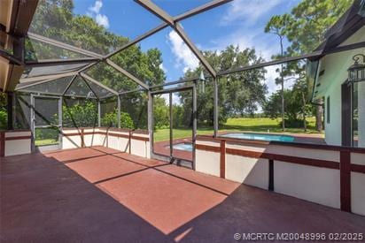 5361 SW Windward Way, Palm City, FL 34990 - view of patio / terrace with a lanai and an outdoor pool