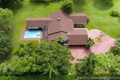 5361 SW Windward Way, Palm City, FL 34990 - aerial view of property and surrounding area featuring a pool