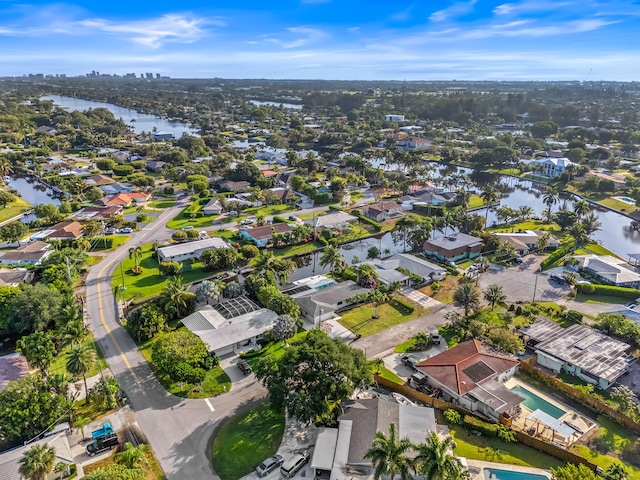 1516 Wagner Cir, Lake Clarke Shores, FL 33406 - birds eye view of property with a water view and a residential view