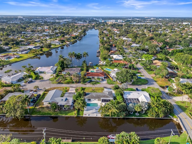1516 Wagner Cir, Lake Clarke Shores, FL 33406 - drone / aerial view with a water view and a residential view