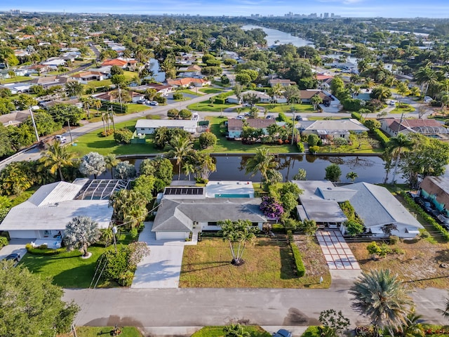 1516 Wagner Cir, Lake Clarke Shores, FL 33406 - aerial view with a water view and a residential view