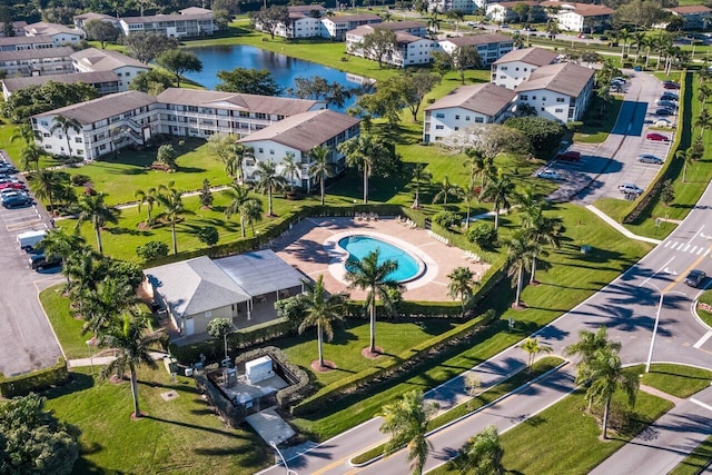 556 Mansfield N, Boca Raton, FL 33434 - bird's eye view of a nearby body of water and a pool