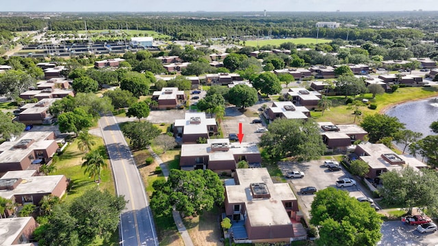 aerial view featuring a residential view
