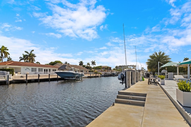 dock with a water view