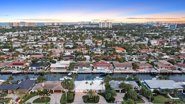 2320 SE 8th Ct, Pompano Beach, FL 33062 - aerial view of property and surrounding area featuring a nearby body of water, nearby urban area, and nearby suburban area