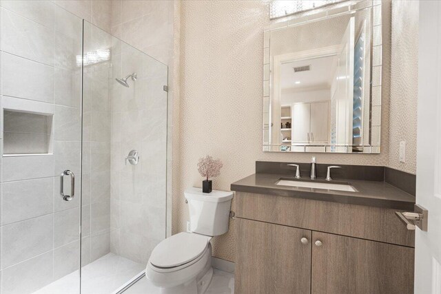 6940 NW 25th Way, Boca Raton, FL 33496 - full bath featuring a stall shower, toilet, and vanity