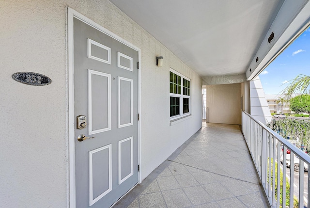 view of balcony