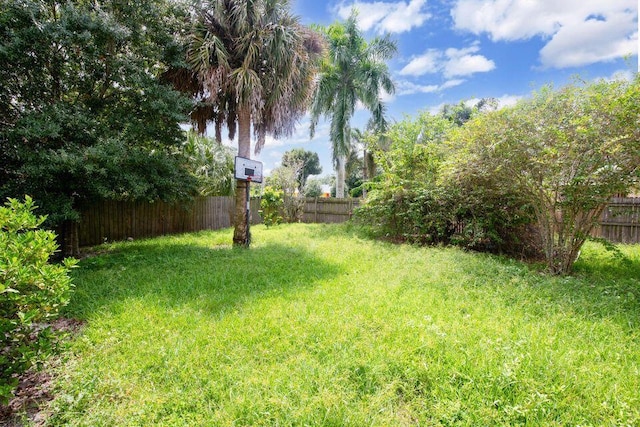 2650 SW Acco Rd, Port Saint Lucie, FL 34953 - view of yard featuring a fenced backyard