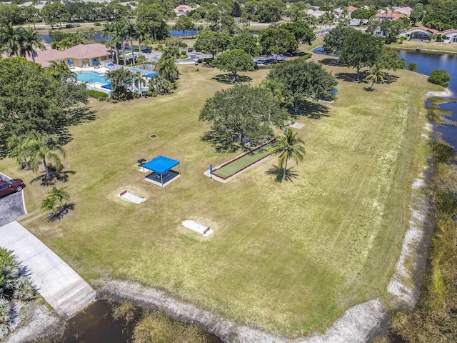 606 SW Treasure Cv, Port Saint Lucie, FL 34986 - aerial view of a large body of water and a pool