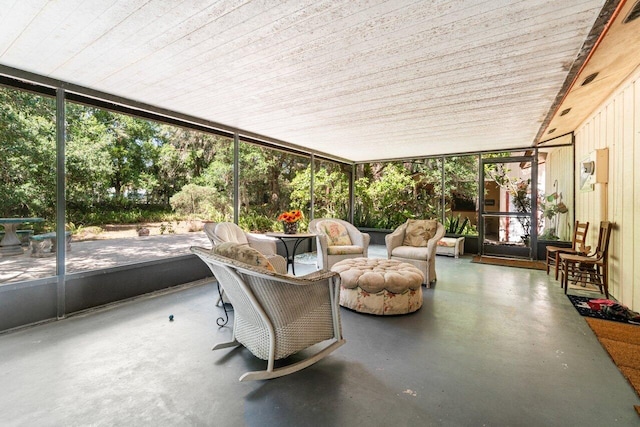 sunroom / solarium with plenty of natural light