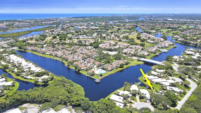 17288 Shoals Dr, Jupiter, FL 33477 - view of property location featuring a large body of water and nearby suburban area