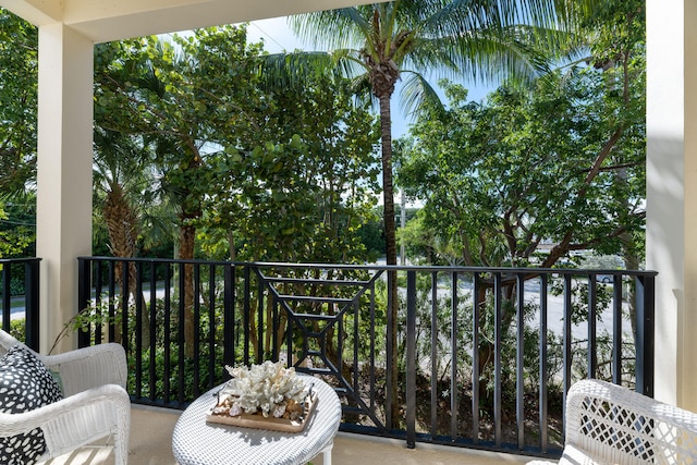 view of balcony