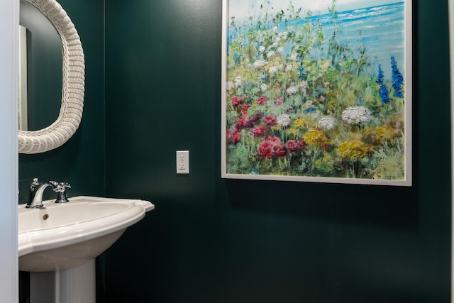 bathroom with a sink