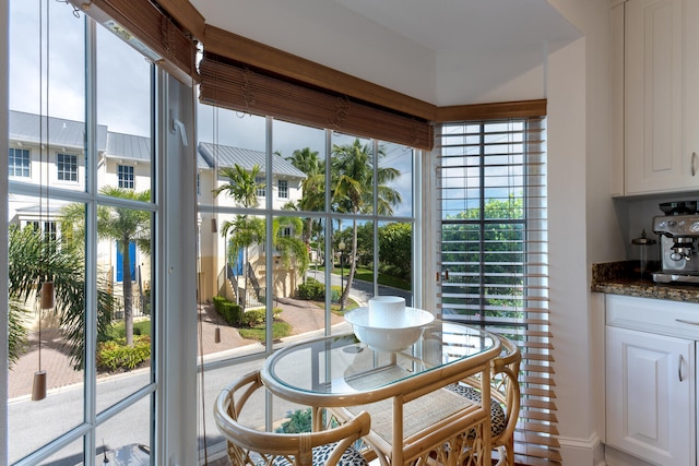 view of dining area