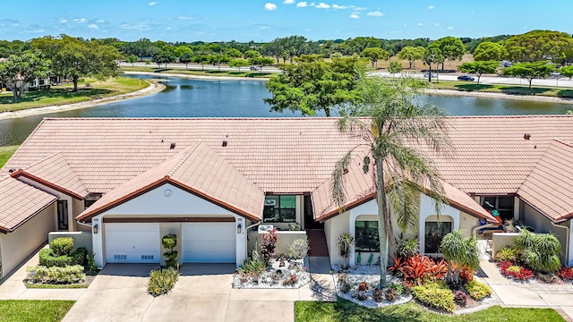 8216 Waterline Dr, Boynton Beach, FL 33472 - aerial view with a water view