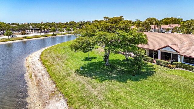 8216 Waterline Dr, Boynton Beach, FL 33472 - exterior space with a water view