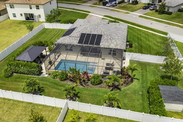 bird's eye view featuring a residential view