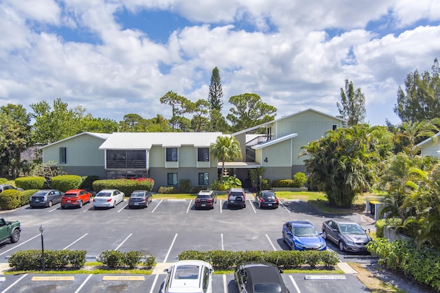 view of uncovered parking lot