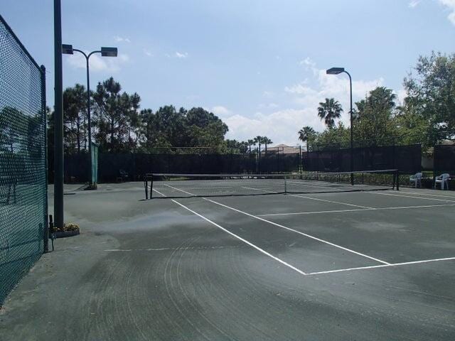 view of tennis court