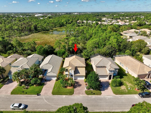 aerial view of residential area