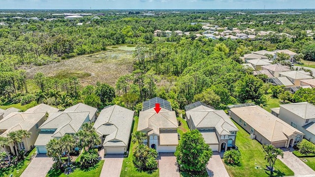 aerial perspective of suburban area