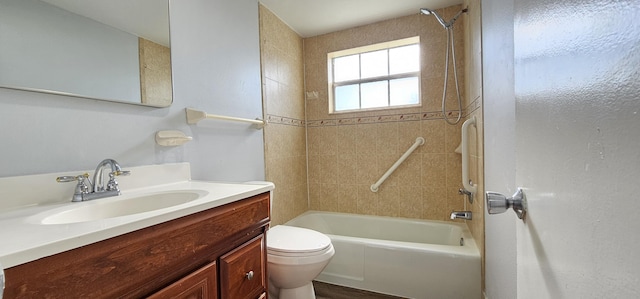 4141 NW 44th Ave Unit 217, Lauderdale Lakes, FL 33319 - full bathroom featuring toilet, shower / bathing tub combination, and vanity