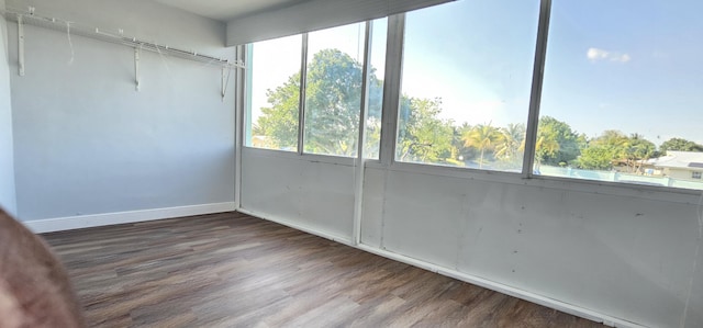 4141 NW 44th Ave Unit 217, Lauderdale Lakes, FL 33319 - interior space featuring baseboards and wood finished floors