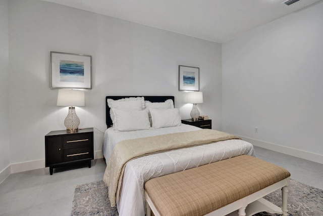 bedroom featuring baseboards