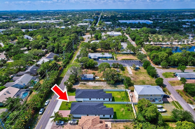 birds eye view of property featuring a residential view