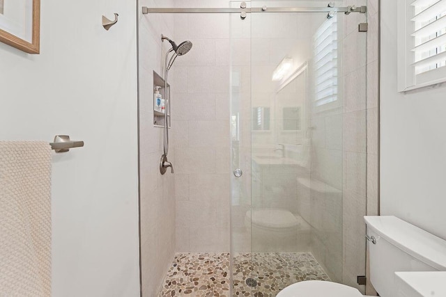 132 Steeple Cir, Jupiter, FL 33458 - bathroom featuring toilet and a shower stall