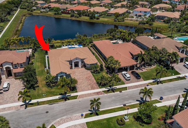 132 Steeple Cir, Jupiter, FL 33458 - aerial perspective of suburban area featuring a large body of water