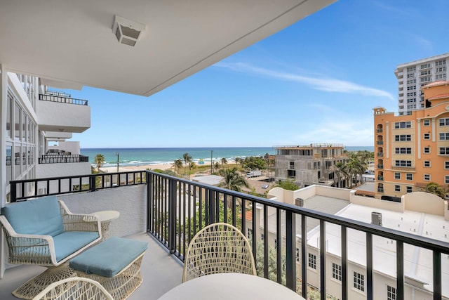 525 N Ocean Blvd Unit 719, Pompano Beach, FL 33062 - balcony with a water view