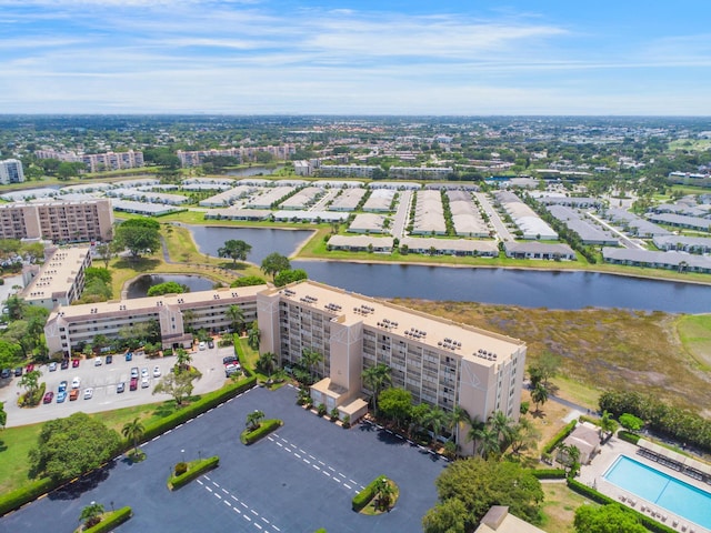 7240 Huntington Ln Unit 105, Delray Beach, FL 33446 - bird's eye view with a water view