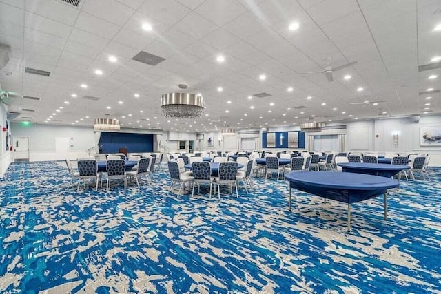 7240 Huntington Ln Unit 105, Delray Beach, FL 33446 - carpeted dining area featuring recessed lighting