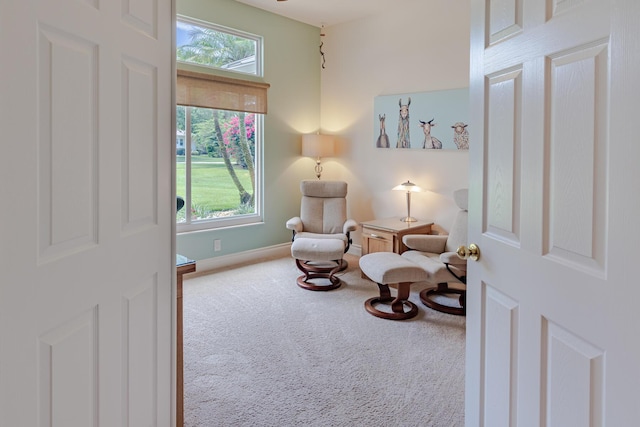 8005 SW Yachtsmans Dr, Stuart, FL 34997 - living area with carpet flooring and baseboards