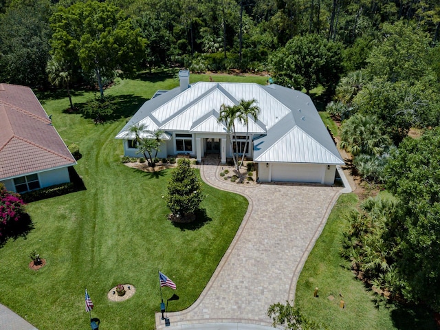 8005 SW Yachtsmans Dr, Stuart, FL 34997 - view from above of property featuring a heavily wooded area