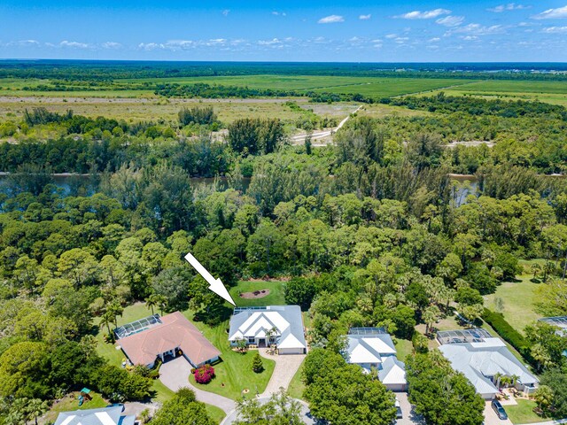 8005 SW Yachtsmans Dr, Stuart, FL 34997 - drone / aerial view of a heavily wooded area
