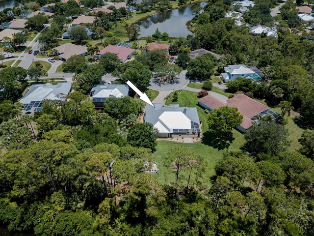 8005 SW Yachtsmans Dr, Stuart, FL 34997 - aerial view of property and surrounding area featuring a large body of water and nearby suburban area