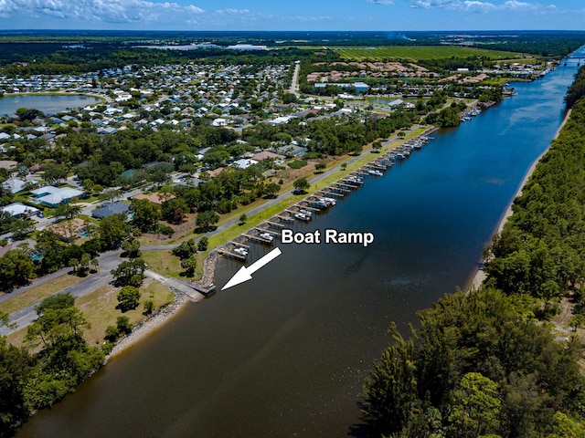 8005 SW Yachtsmans Dr, Stuart, FL 34997 - aerial view of property's location featuring a nearby body of water