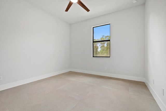 17816 86th St N, The Acreage, FL 33470 - spare room featuring baseboards and ceiling fan