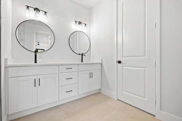 17816 86th St N, The Acreage, FL 33470 - full bath featuring double vanity, baseboards, and a sink