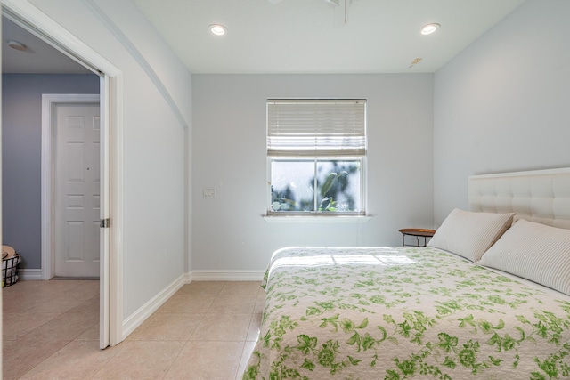 75 Atlantic Grove Way, Delray Beach, FL 33444 - bedroom featuring light tile patterned flooring, baseboards, and recessed lighting