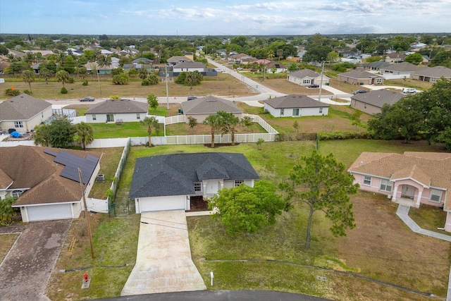 aerial view featuring a residential view
