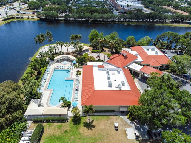 520 NW Galatone Ct, Port Saint Lucie, FL 34986 - birds eye view of property with a water view