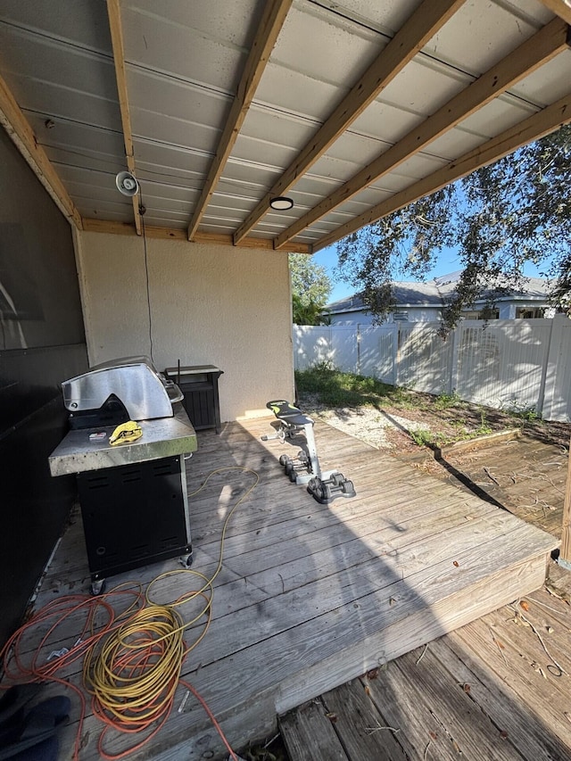 7746 99th Ct, Vero Beach, FL 32967 - wooden terrace featuring fence