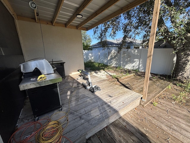 7746 99th Ct, Vero Beach, FL 32967 - wooden deck with fence